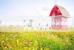 手机绿色背景图片（手机绿色背景图片 护眼 聊天背景）