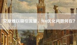 文章难以吸引流量，SEO优化问题何在？