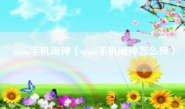 oppo手机闹钟（oppo手机闹钟怎么换）