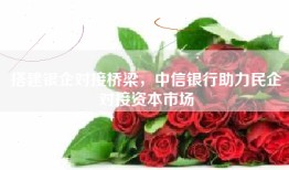 搭建银企对接桥梁，中信银行助力民企对接资本市场