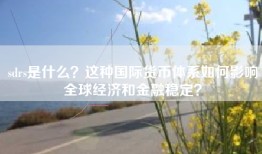 sdrs是什么？这种国际货币体系如何影响全球经济和金融稳定？