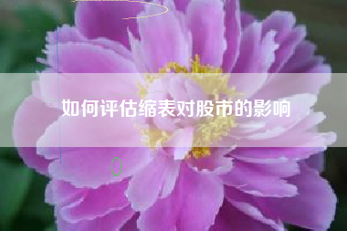 如何评估缩表对股市的影响
