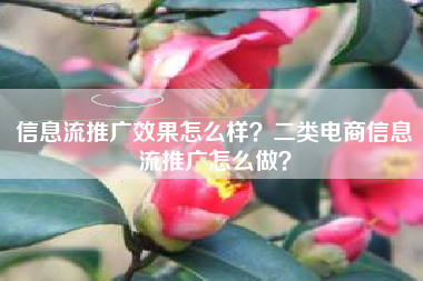 信息流推广效果怎么样？二类电商信息流推广怎么做？