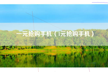 一元抢购手机（1元抢购手机）